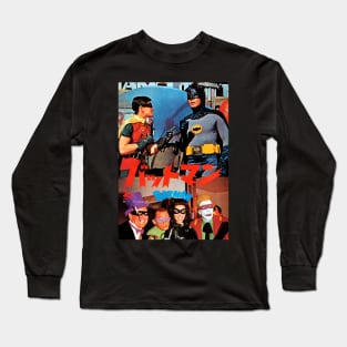 Japanese Pop Art Superhero Movie Poster Long Sleeve T-Shirt